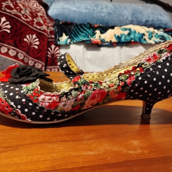 Irregular Choice black & white polka dot heels - Picture 8 of 10